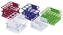 Heathrow Scientific HS27503B OneRack Test Tube Rack, 20 mm, Blue, 8pk-