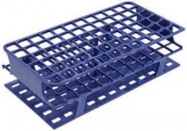 Heathrow Scientific HS27512B Support pour tubes &amp;agrave; essai OneRack, 16 mm, bleu, lot de 8-