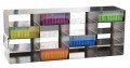 Heathrow Scientific HS2862K True North Upright Freezer Rack, 3 x 4 Steel, 3&amp;quot;-