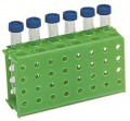 Heathrow Scientific HS29022C 4-Way Tube Rack, Green, Pack of 5-