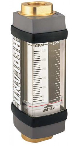 Hedland H705B-010 Variable Area Non-Steam Water Flow Meter, 3/4" NPT, 1.0 - 10 GPM-