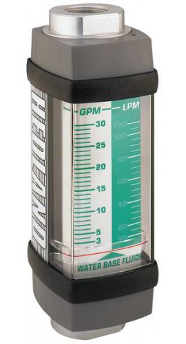 Hedland H913A-275 Variable Area Water-Based Fluid Flow Meter, 3&quot; NPT, 20 to 275 GPM-