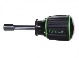 Hilmor 1839055 SHSM14 Tourne-&amp;eacute;crou magn&amp;eacute;tique de 3.81 cm, tige 0.64 cm, rouge-