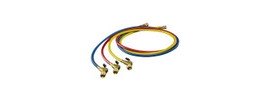 Hilmor 1935917 Refrigeration Hose with ball valve ends, 48&amp;quot;, 3-pack-