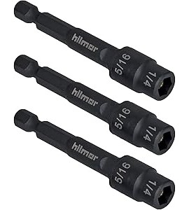 Hilmor 1937881 Tournevis magn&amp;eacute;tique r&amp;eacute;versible, 70 mm, paquet de 3-