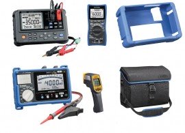 Hioki EV HV System Test Kit includes FT3700-20, DT4261, RM3548-50, IR4059, C0213-
