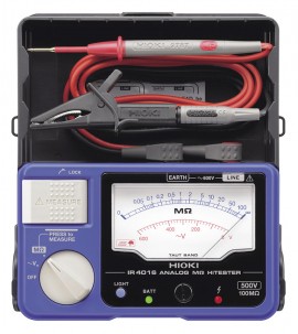 Hioki IR4016-20 MegaOhm HiTester Analog Insulation Tester, 500V/100MΩ -