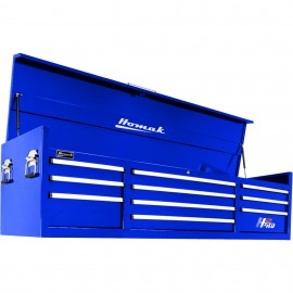 Homak BL02010720 H2PRO Series Top Chest, 72", 10-drawer, blue-