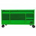 Homak LG04072160 RS Pro Series Roller Cabinet, 72", 16-drawer, green-