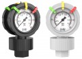 Icon Process Controls 2VU-PP-0-160 Plastic Gauge and Isolator, 2 &amp;#189;in Display, PP Body, 160psi-