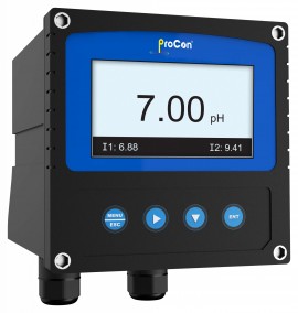 Icon Process Controls D300-4-D-Y-P-0 pH/ORP Display and Controller with power cord, 1-channel, -2 to 16, -2000 to 2000 mV-