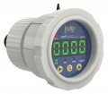 Icon Process Controls OBS-LE Series Pressure Gauge, 0 to 145 psi, &amp;frac12;&amp;quot; FNPT, back mount, PVDF housing-