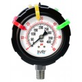 Icon Process Controls OBS-DGO Series Pressure Gauge, 0 to 160 psi, 2.5&amp;quot; dial, &amp;frac14;&amp;quot; bottom, PP housing-