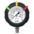 Icon Process Controls OBS-GO Series Pressure Gauge, 0 to 100 psi, 2.5&amp;quot; dial, &amp;frac14;&amp;quot; bottom, PP housing-