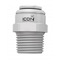 Icon Process Controls PP2-TN14 ProPulse®2 Transition Fitting with EPDM seals, 1/4" tube x NPT, PP-