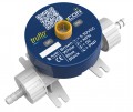Icon Process Controls PP-W-03H-PF Truflo Propulse 2 Turbine Flow Meter, 3/16&quot; Hose Barb, Propulse 2 Turbine Flow Meter, PVDF Material, Viton Seals, M12, NPN, PNP Pulse Output, 24VDC, Blind-