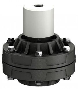 Icon Process Controls PPS200FCHTN PulsePro S&amp;eacute;rie PP Amortisseur de pulsations, 50.8 mm, PVDF-