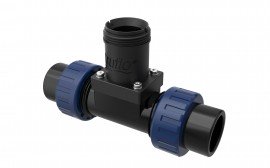 Icon Process Controls PPT020 Truflo TI Insertion Paddle Wheel Flow Meter Fitting, 2" PP True-Union Installation Fitting, Butt-Fusion avail.-