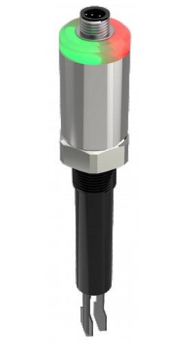 Icon Process Controls TFS-P-PT-6 Tuning Fork Level Switch with PNP output, PTFE, 6&quot;-