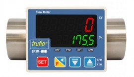 Icon Process Controls TK3M-15-SS D&amp;eacute;bitm&amp;egrave;tre &amp;agrave; roue &amp;agrave; aubes avec transmetteur, tuyau de 12.7 mm, signal 4 &amp;agrave; 20 mA-