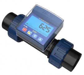 Icon Process Controls Truflo<sup>MD</sup> S&amp;eacute;rie TKB D&amp;eacute;bitm&amp;egrave;tre &amp;agrave; roue &amp;agrave; aubes avec corps en PP, raccord d'extr&amp;eacute;mit&amp;eacute; filet&amp;eacute; et joints en EPDM, 25.4 mm-