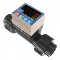 Icon Process Controls TKM-20-PF Paddle Wheel Flow Meter with 4 to 20 mA/flow rate/flow total pulse, PVDF, 0.75&amp;quot;-