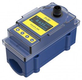 Icon Process Controls UF500-A-40 Truflo UF500 Clamp On Ultrasonic Flow Meter, 1 1/2'', Aluminum Material, LED Display, Flow Rate &amp; Totalizer, 4-20mA Output, M12 Connection-