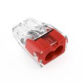 IDEAL Industries 30-1032 In-Sure Push-In Connector, Model 32 2-Port Red, 100-pack-