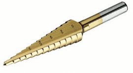 IDEAL Industries 35-511 Step Drill Bit, titanium nitrite, 1/8 to 1/2&quot;-