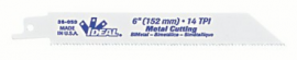 IDEAL Industries 36-059 Lame de scie alternative pour la coupe du m&amp;eacute;tal, 152.4 mm, 14 tpi, lot de 5-