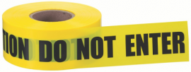 IDEAL Industries 42-002 Barricade Tape, &quot;Caution Do Not Enter&quot;, 4 mil-