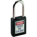 IDEAL Industries 44-914 Safety Lockout Padlock with key retention, 1.5&quot;, black-