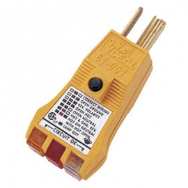 IDEAL Industries 61-051 E-Z Check Plus GFCI Circuit Receptacle Tester-