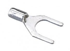 IDEAL Industries 83-6211 Cosse &amp;agrave; fourche non isol&amp;eacute;e, 12 &amp;agrave; 10 AWG, goujon #8, lot de 25-