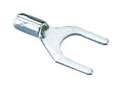IDEAL Industries 83-6231 Non-Insulated Spade Terminal, 12 to 10 AWG, 1/4&quot; stud, 25-pack-