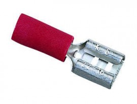 IDEAL Industries 83-9571 Vinyl Insulated Female Disconnects, 22 to 18 AWG, 0.25", 25-pack-