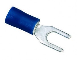 IDEAL Industries 84-7171 Vinyl Insulated Spade Terminal, 16 to 14 AWG, #10 Stud, 1000 packs-