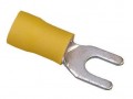 IDEAL Industries 84-7221 Cosse &amp;agrave; fourche isol&amp;eacute;e en vinyle, 12 &amp;agrave; 10 AWG, goujon #10, lot de 500-