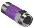 IDEAL Industries 85-178 TLC RG-6 Quad F Tool-less Compression Connectors, Purple, 50-pack-