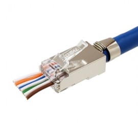 IDEAL Industries 85-363 Connecteurs blind&amp;eacute;s &amp;agrave; passage int&amp;eacute;gral, CAT6 A/6/5e, lot de 10-
