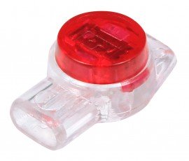 IDEAL Industries 85-925 IDC Jellybean Connectors, 3-wire, UR red, 25-pack-