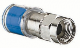 IDEAL Industries 89-1544 OmniConn™ RG-6 F Compression Connectors, blue, 1,000-pack-