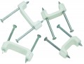 IDEAL Industries BPS2-1 Plastic Insulated Cable Staples, 1/2&quot;, 100-pack-