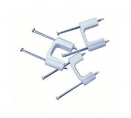 IDEAL Industries BPS2/2-50 Plastic Insulated Cable Stackers, 2-cable, 1/2", 50-pack-