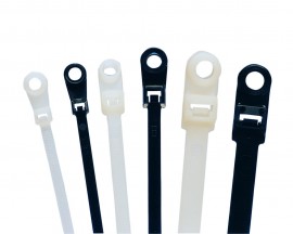 IDEAL Industries IT1_5IMH-C Attaches de c&amp;acirc;bles avec t&amp;ecirc;te de montage, 152.4 mm, r&amp;eacute;sistance &amp;agrave; la traction de 13.61 kg, lot de 100-