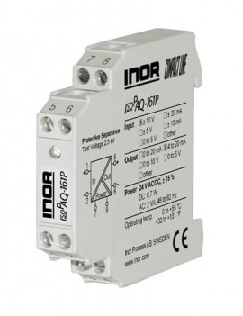 INOR IsoPAQ-161P Transmetteur d'isolement pour signaux mA/V bipolaires et unipolaires avec plages fixes-