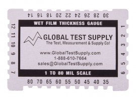 WF-CCA Wet Film Thickness Gauge, Dual Scale Micron &amp; Mils-