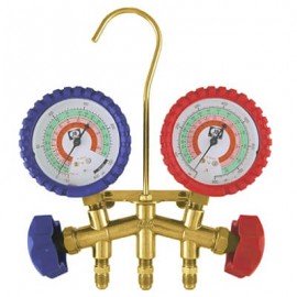 JB Industries M2-8-410AB 2-Valve Brass Charging Manifold-