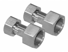 Julabo 8890056 Female to Female Adapters, M24 x 1.5 to 0.75&quot; NPT, 2-pack-