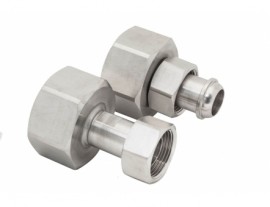 Julabo 8890057 Female to Female Adapters, M24 x 1.5 to 1" NPT, 2-pack-